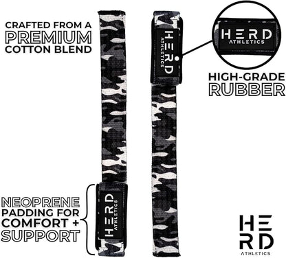 Lifting Wrist Straps – 23" Length x 1.5" Width – Padded Neoprene Cotton Straps for Weightlifting, Powerlifting, Functional Training, Strength Training & Deadlifts – Heavy Duty Grip Support