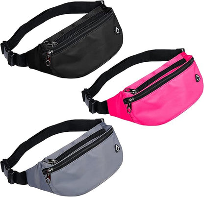 Fanny Pack for Men Women, Waterproof Sports Waist Bag Pack, Belt Bag for Travel Hiking Running