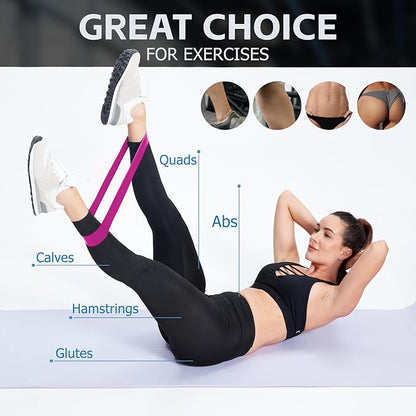 5 Pcs Loop Resistance Bands, Exercise Bands for Women Men, mini Excercise Bands for Working Out, Workout Bands for Fitness, Stretching, Strength Training, Physical Therapy