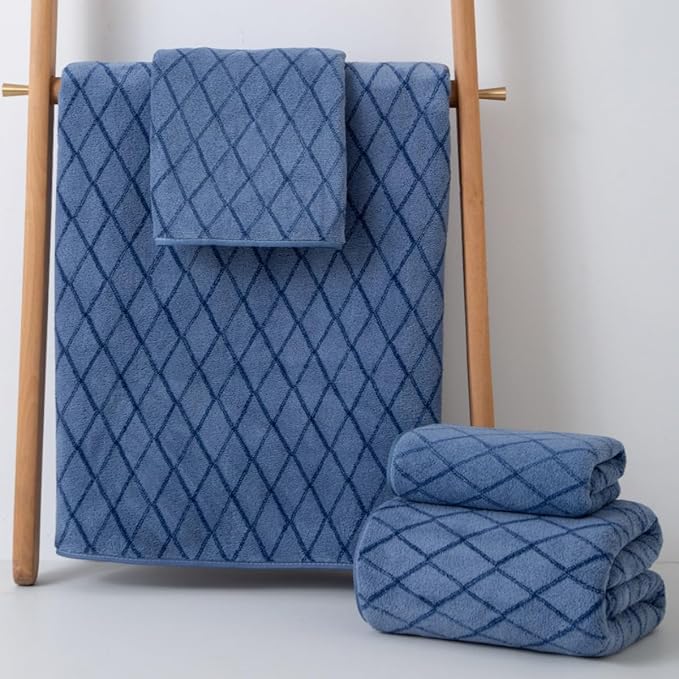 2-Pack Microfiber Bath Towels (27x54 Inches) - Ultra Soft & Quick Dry, 3X Absorbency, Lightweight for Gym, Yoga, Travel & Spa - Perfect for Home, Fitness & Post-Workout