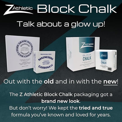 Z Athletic Block Chalk for Gymnastics, Weightlifting, Rock Climbing, Crossfit (Multiple Sizes Available)