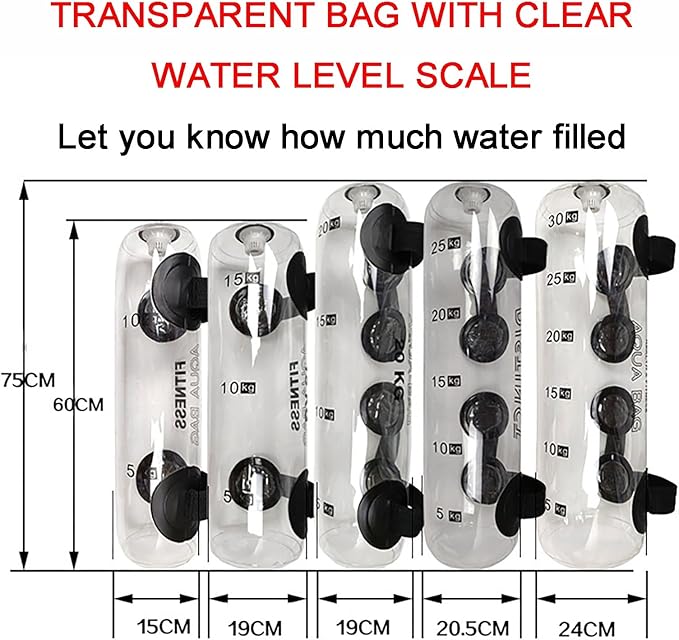 Transparent Weighted Packs Hydration Training Packs Core & Balance Trainers Portable Stability Fitness Gear for Indoor/Outdoor Training