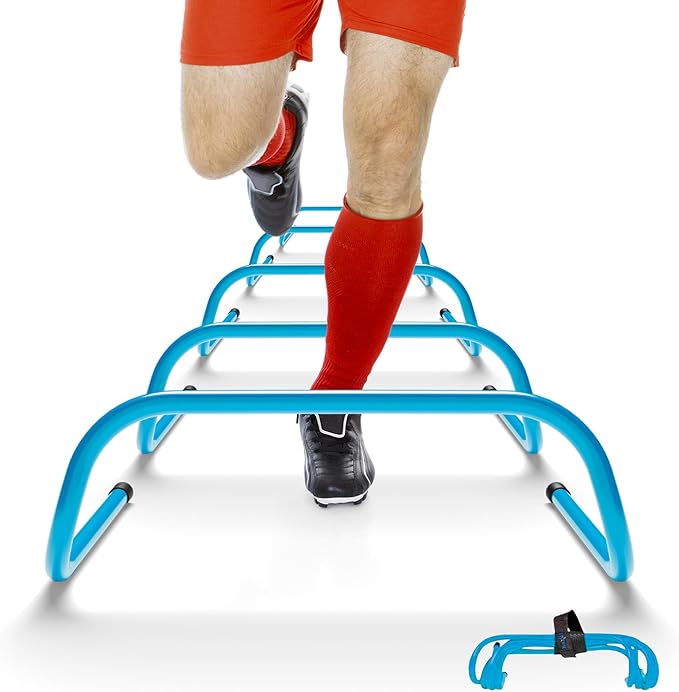 Yes4All Agility Speed Training Agility Hurdles for Athletes - 5 Pack - Speed and Agility Training Equipment for Soccer Basketball Football Hurdle Training