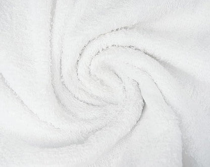ZUPERIA White Bath Towels Bulk 12 Pack (20 x 40 Inches) - 100% Cotton Economy Light Weight Towels for Commercial Use - Quick Dry, Ultra-Soft, and Absorbent Bulk Towels