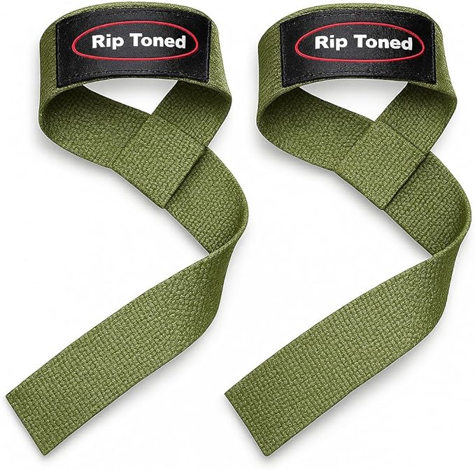 Rip Toned Performance Wrist Straps for Weightlifting – 23" Padded Lifting Straps for Men & Women – Cotton Gym Straps for Deadlifts, Strength Training, Bodybuilding & Powerlifting