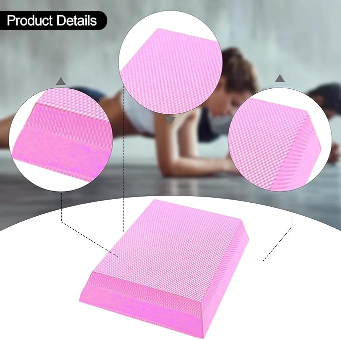 pistro Exercise Balance Pad Foam Mat TPE Anti Slip Soft Balance Cushion for Stability Home Gym Stretching Indoor Meditation Yoga Pilates-