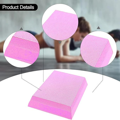 Exercise Balance Pad Balance Cushion Lightweight Portable Practice Foam Mat Knee Pad for Pilates Meditation Outdoor Stability