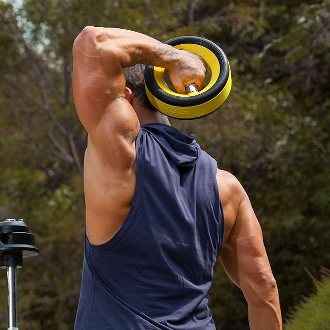 Dumbbell Weight Plates –Dual Purpose Ergonomic Fitness Equipment, Multifunctional Design for Strength Training, Full Body Workouts and Home Gym