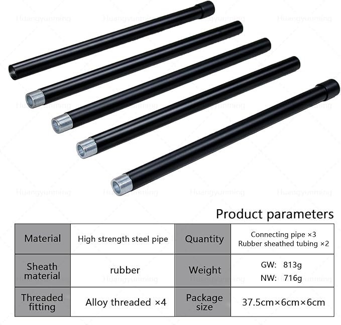 Yoga Stick 5 ft Sturdy Steel, Adjustable Stretching Stick for Mobility, Flexibility and Balance,Equipped with 5 steel pipes for fitness, rehabilitation, and posture