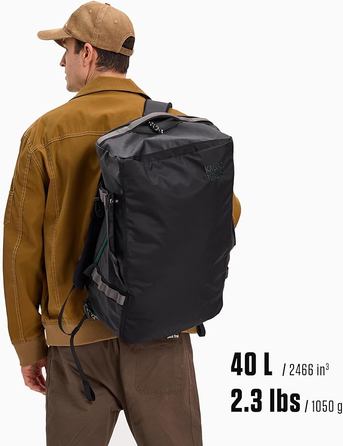 Utility Duffle Bag 40L, Convertible Backpack for Travel, Gym & Commute, Water Repellent