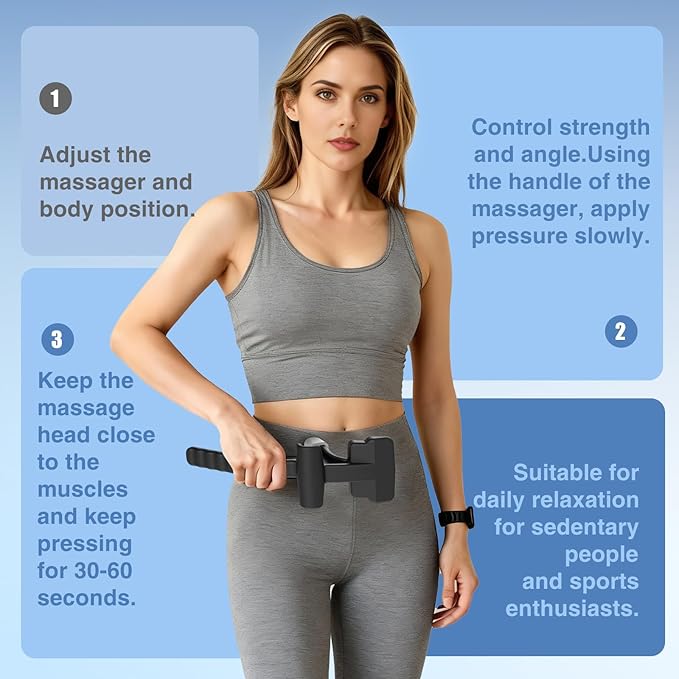 AISZG Psoas Release Tool-Hip Hook Psoas Muscle Release Tool Fully Adjustable for Iliacus, Waist Pain Sciatica, Back&Posture Relief, Hip Flexor Release Tool and Trigger Point Massage Tool