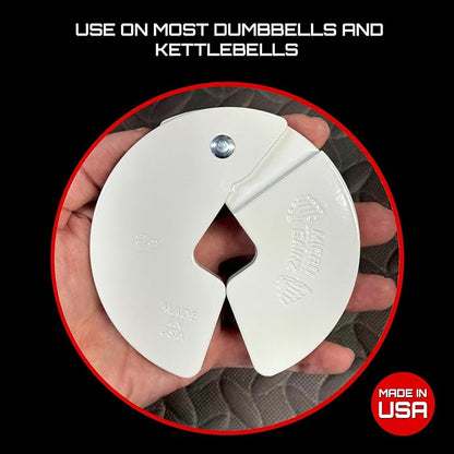 Micro Gainz Dumbbell Fractional 1.25lb Weight Plate, Ideal for Micro Loading, (Choose Color) 4 Piece Fractional Weight Plates, Designed for Dumbbell Training, Made In USA