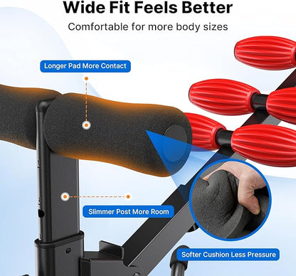 MERACH Deep Squat Machine for Women, Adjustable Glutes Trainer Machine, Core & Leg Exercise, Push Up Board Workout Equipment at Home Gym