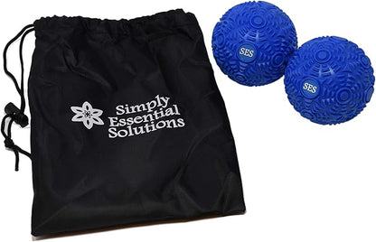 High Density Deep Tissue Textured Massage Therapy Balls: For Myofascial Release, Muscle Knots, Self-Care Pain Relief, Yoga, Pilates, Athlete Muscle Recovery, Increased Mobility
