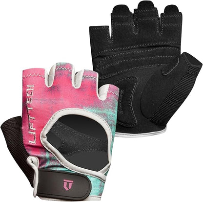 Lift Tech Fitness Elite Workout Gloves for Women - Gym Gloves for Women Into Weights, HIIT, Strength Training - Female Weightlifting Gloves with Full Palm Protection