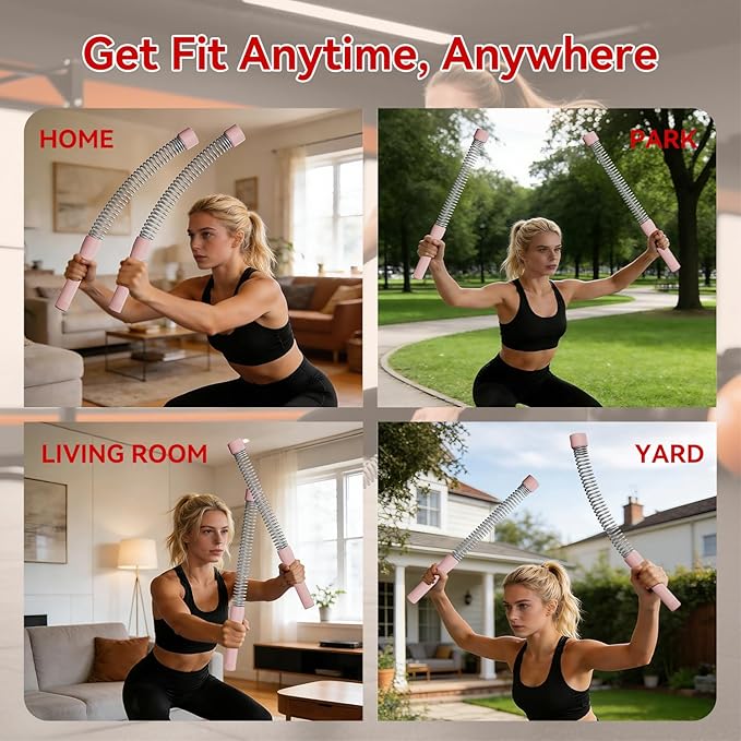 Cordless Ropeless Battle Ropes for Home Gym – Portable Weighted Workout Rope for HIIT, Cardio & Strength Training, Low-Impact Full Body Exercise Equipment for Men & Women