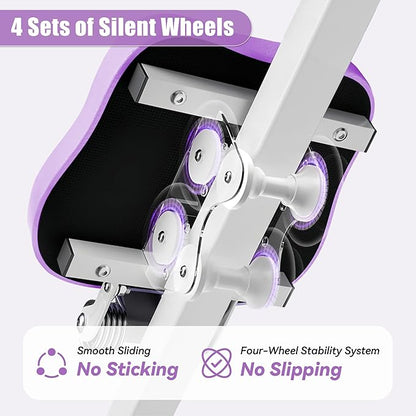 EPHESPORT Multifunctional Ab Machine, Crunch & Sit-Up Core Trainer for Stomach & Ab Workout, Adjustable & Foldable Exercise Equipment, Knee/Back Support, Full Body Workout for Home Gym