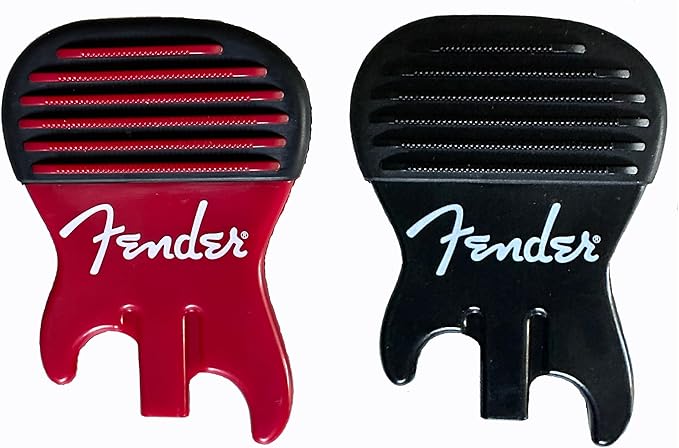 FENDER Patented Callus Builder & Finger Strengthener – Resistance Finger Exerciser for Guitar, Bass & Violin – Guitar Finger Trainer & Grip Strength Tool – Ideal Guitar & Bass Accessories (Tensions: RED=8-Lbs; BLACK=15-Lbs)