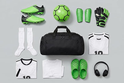 Personalized Soccer Duffel Bag with Shoe Compartment – Custom Name Sports Bag for Boys & Girls – Soccer Practice & Travel Gear Bag