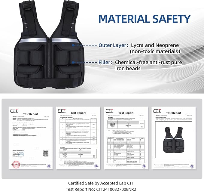 Sportneer Adjustable Weighted Vest Weights: 2-18 lbs/2-40 lbs Washable Weight Vest for Walking 16 In 1 Fast Adjust Rucking Vest for Women and Men Home Gym Running Jogging Strength Training Vests