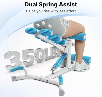 MERACH Deep Squat Machine for Women, Adjustable Glutes Trainer Machine, Core & Leg Exercise, Push Up Board Workout Equipment at Home Gym