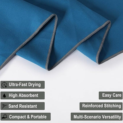 Your Choice Quick Dry Towel - Super Absorbent Microfiber for Gym, Travel, Camping | Ultra Compact & Lightweight