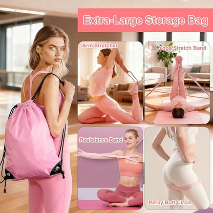 Pilates Equipment Set for Women, Pilates Ring and Ball Set, At Home Pilates Workout Equipment with 15" Magic Circle Ring and Resistance Bands, A Must-Have for Beginners and Seasoned Yogis