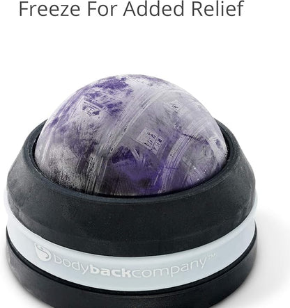 Body Back Manual Massage Roller Ball | Deep Tissue Roller & Lacrosse Ball - Hand Held Massager for Sore Muscles & Joint Pain | 360 Degree Mobility Therapy Ball | Ideal for Athletes & Fitness Recovery