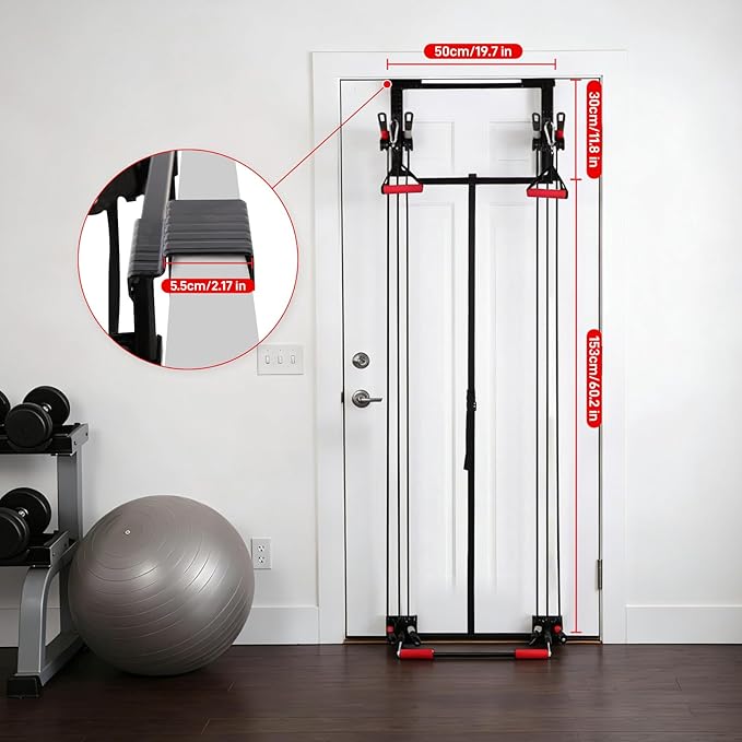 Door Gym Complete Body Building Workout Equipment Door Way Fitness Exercise Resistance Bands Set Weight Loss Body Tower