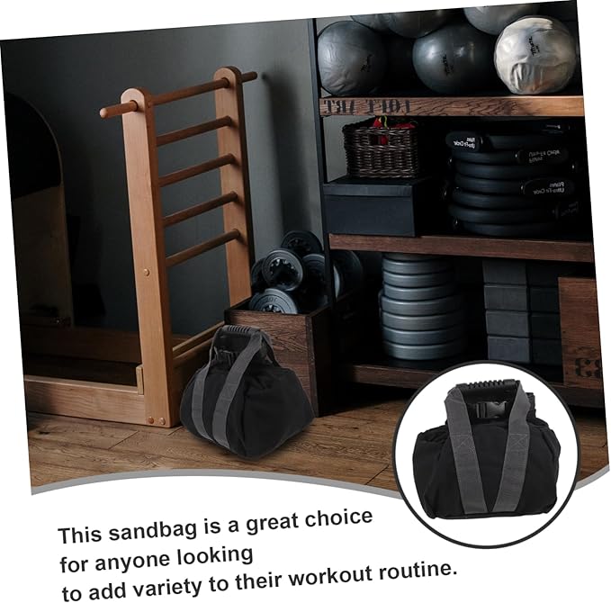 BESPORTBLE Pulling Fitness Sand Bag for Weight Training Canvas Weightlifting Sandbag for Men Fillable Sand Weight Bag for Home Gym and Strength Training