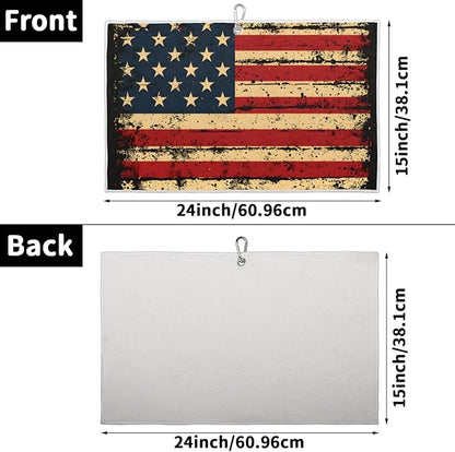 America Vintage Microfiber Gym Sports Towels Travel Quick Dry Bath Towel Soft Absorbent Towels for Exercise Fitness Workout Camping Pool Yoga Running