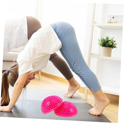 Milisten Hedgehog Balance Stability Balls Half Spike Dome for Adults Engaging Sensory Touch Ball for Exercise