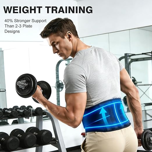 Back Brace for Lower Back Pain & Sciatica Relief, Lumbar Support Belt with 5 Reinforced Stays for Herniated Disc, Scoliosis, Arthritis, Work Heavy Lifting for Women & Men (39-44.9” Large)
