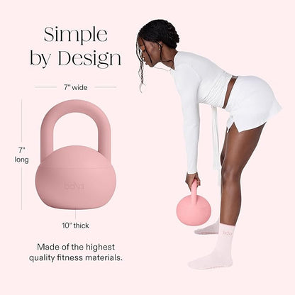 Bala Kettleball, Soft Kettlebell for Women - Kettlebells Strength & Core Training Equipment for Home Gym Workouts - Anti-Slip Grip Exercise Weights with Cushioned Impact-Resistant Base