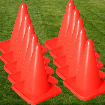 BlueDot Trading 4” Orange Traffic Cones Mini Plastic Sports Cones for Agility Training, RC Racing, Outdoor Activities, Party Games, 40 Pieces