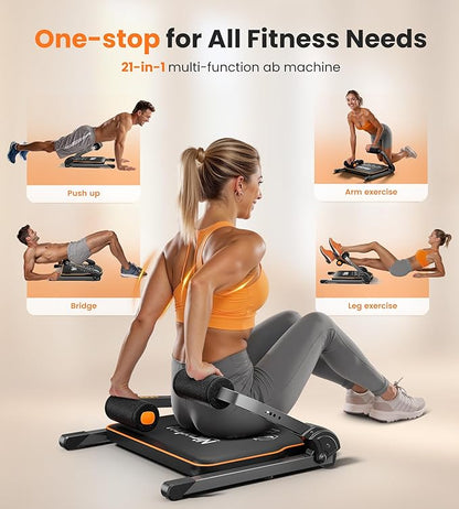 Niceday Ab Workout Equipment, Ab Machine for Stomach Workout, Ab Trainer Machine for Home, Ab Crunch Machine for Home Exercise, Sit Up Machine with 330 LBS Weight Capacity