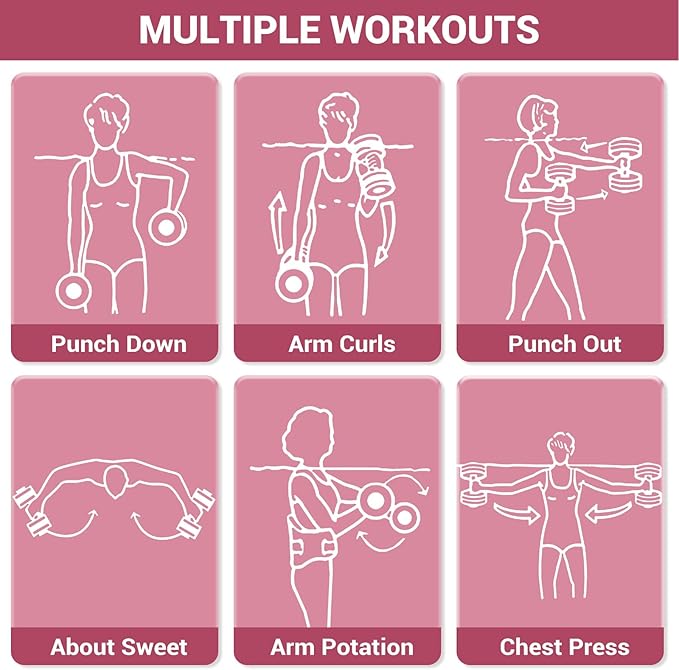 Sportneer Water Weights Aquatic Exercise Dumbbells Water Dumbbell Aerobics Workouts Set of 2 EVA Foam Pool Weights Dumbbells Set Aqua Fitness Barbells Equipment for Water Aerobics Weight Loss