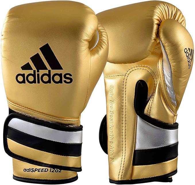 adidas Adi-Speed 501 Pro Kickboxing & Boxing Gloves for Men & Women – Leather Training Gloves for Heavy Bag, Sparring & Fitness