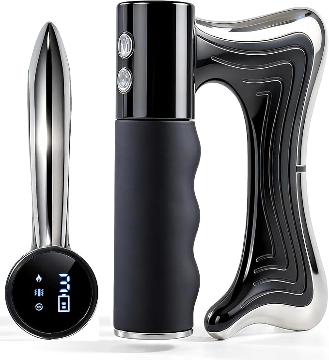 OTBK Electric Muscle Scraper — Portable Recovery Tool with 3 Modes: Vibration, Heating, and Gentle Pulse Technology (OTBK-Electric Fascia Cutter)