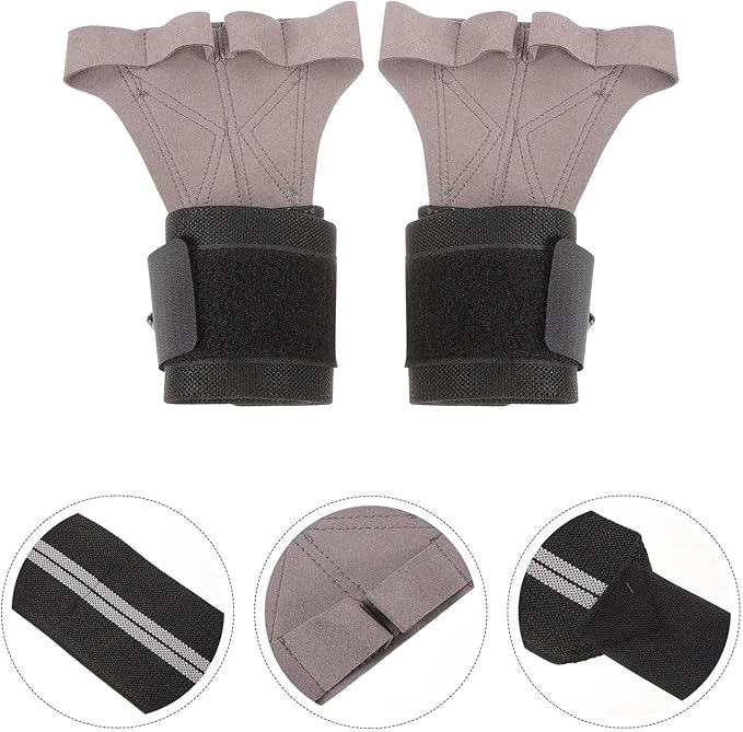 Gym Workout Gloves for Men and Women, L Size, Grey Microfiber Palm Protection, Anti-Slip Weight Lifting Gloves with Wrist Support for Fitness Training