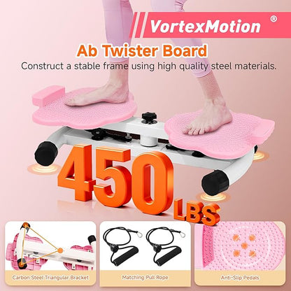 Waist Twisting Machine, Ab Twister Board, Waist Twister, Waist Twisting Fitness Tool, Waist Twister for Women Belly Fat - Ultra-Quiet 20dB Home Fitness Board with Foot Massage