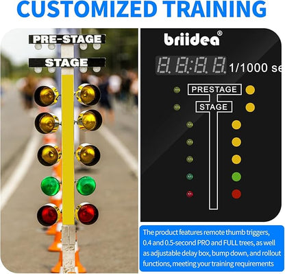 Handheld Practice Device with Wired Thumb Trigger Included, Perfect Your Launch Skills and Reaction Time, Customizable Training Modes, Lightweight and Portable