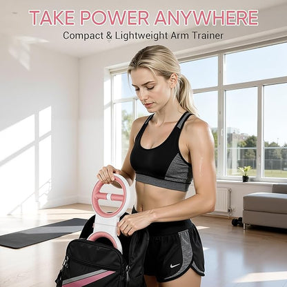 ADISTAR 3-IN-1 Multifunctional Rotator Burn Machine - 360° Spinning Arm Workout, Dumbbell & Adjustable Chest Expander, Forearm Exercise Equipment, Portable Home Gym with Resistance Band & Weight Stack