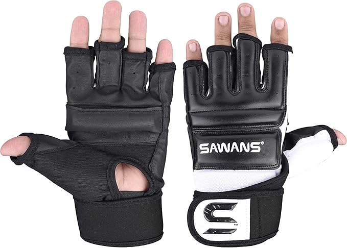 SAWANS Punch Bag Boxing Gloves Karate Mitts MMA Body Combat Taekwondo Training Martial Art Fighting Grappling Muay Thai