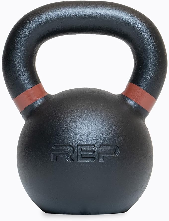 REP Fitness Single Kettlebells 5lb to 50lb Weight Range, Cast Iron, Strength Training, Power Workout Equipment, Home Gym, Free Weights, Dumbbell Alternative, Exercise, Men, Women