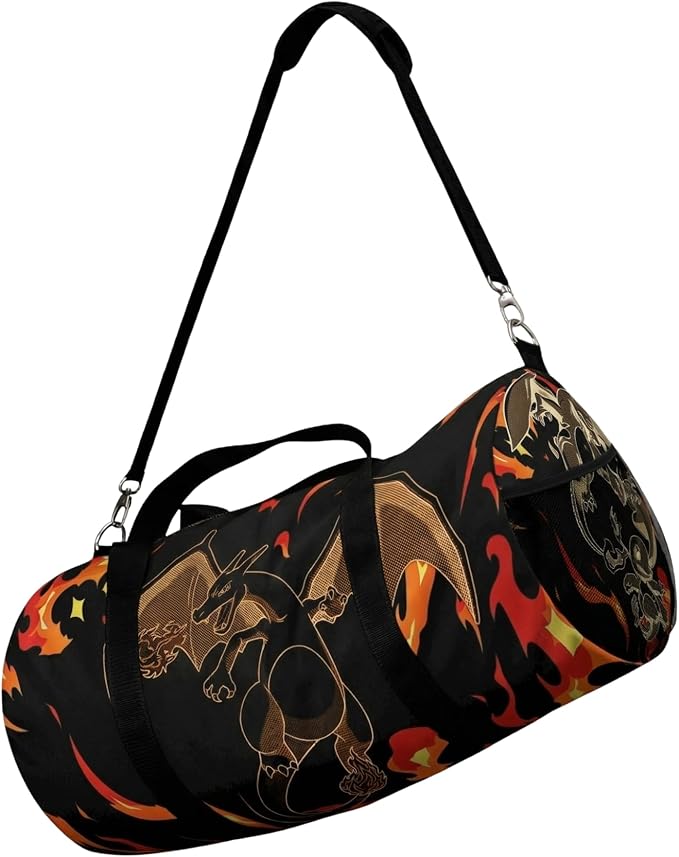 Anime Gym Bag for Women Men - Large Capacity Waterproof Workout Fitness Travel Sports Bags Fashion Street Camping ExpandaCLe Carry On Duffle Bag For Couple (CRZRD) PTY