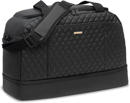 EVERFUN Gym Bag for Men and Women, Duffle Tote with Shoe Compartment and Wet Pocket for Travel, Sports, Boxing, Workout and Weekend