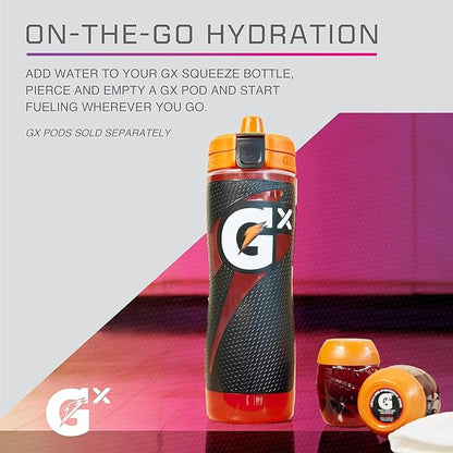 Gatorade Kitchen Gx Bottle , Plastic, Red, 30oz