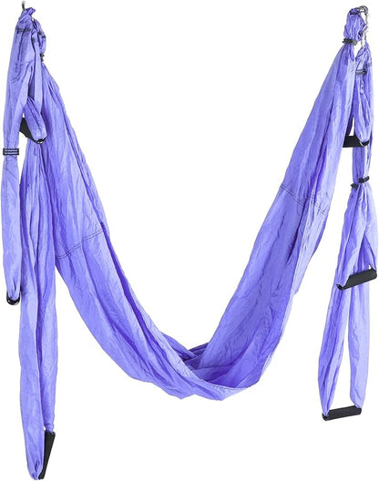 Aerial Yoga Hammock,Yoga Hammock Hanging Swing for Yoga Inversion,Strength Training,Starter Hardware Kit