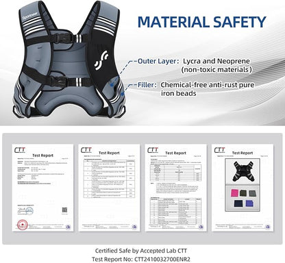 Sportneer Weighted Vest Woman: 8lb/12lb/15lb/20lb/25lb Weight Vest for Walking with Phone Bag, Adjustable Women Weighted Vest for Running Rucking Vest for Jogging Strength Training Weight Loss